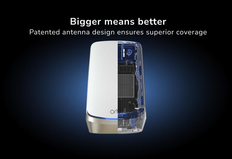 RBKE963 Bigger means better Patented antenna design ensures superior coverage