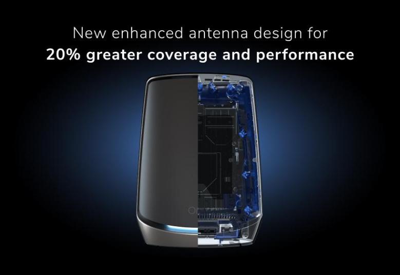 NETGEAR all-new antenna upgrades deliver a stunning 20% boost in performance and coverage.