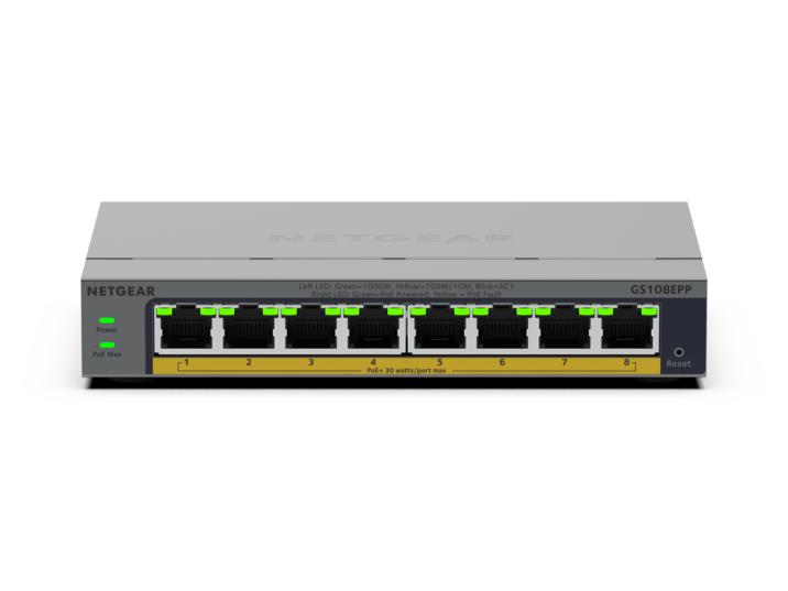 8-Port Gigabit Ethernet PoE+ Easy Smart Switch (120W)