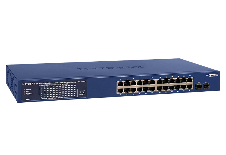 Switches GS724TPP Also Includes NETGEAR Insight for Remote Management